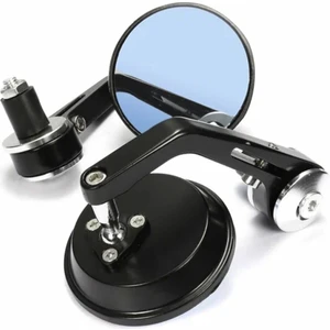 Motosiklet Gidon Aynası Cnc Alüminyum Yuvarlak 22MM NİKEL