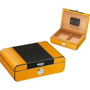 Karbon Fiber Desen Humidor Puro Kutusu RC41