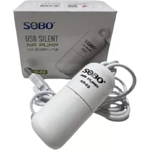 USB Şarjlı Sessiz Tek Çıkışlı Mini Akvaryum Hava Motoru 1W 4lt/dak Ar-02