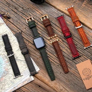 Apple Watch 42MM 44MM 45MM 49MM 3 / 4 / 5 / 6 / se / 7 / 8 / 9 / Ultra / Ultra 2 Deri Kordon Kahve