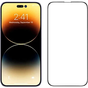 Apple Iphone 15 Için Tam Kaplayan Sert Temperli Cam Ekran Koruyucu Siyah