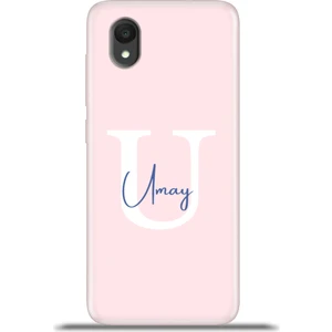 1 2022 Kılıf Silikon Esnek Kamera Koruma Kişiye Özel Isim Harf Zao Pembe - U