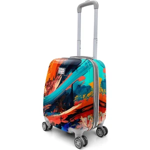 Coral High Renkli Desenli Mini Kabin Boy Valiz (40CM) 16765