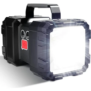 Letour Şarj Edilebilir LED El Feneri 10000MAH 1200LM Ultra Uzun Bekleme Yüksek Güçlü Su Geçirmez Kamp Feneri 7 Mod USB Güç Bankası Çıkışlı Süper Parlak LED Arama Lambası (Yurt Dışından)