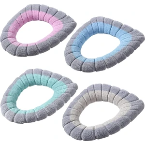 4 Parça Peluş Klozet Kapağı - Çok Renkli (Yurt Dışından)
