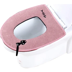 1 Adet Klozet Kapağı, Yumuşak, Kalın, Yıkanabilir ve Tekrar Kullanılabilir Klozet Minderi, Üniversal Klozet Paspası (Pembe) (Yurt Dışından)