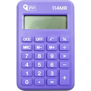 114MR 8 Hane Mor Mini Hesap Makinesi Gke