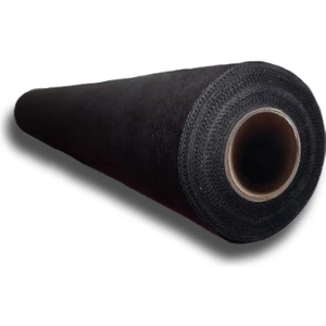 Tela Tekstil Telatekstil Siyah Tela Elyaf Çiçek Süsleme Kumaş 65 cm 15 mt