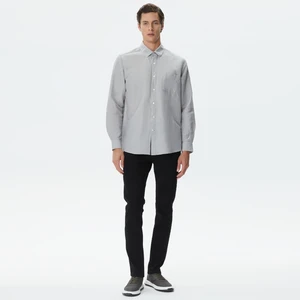 Nautıca Erkek Gri Classıc Fıt Uzun Kollu Gömlek W37151T.0HF