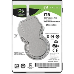 2,5" 1tb Barracuda Pro ST1000LM049 7200rpm 128mb Sata III Notebook Harddisk