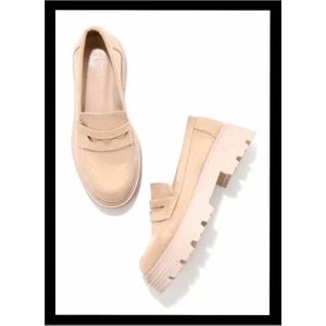 Vizon Süet  Kadın Loafer Ayakkabı K01936092002