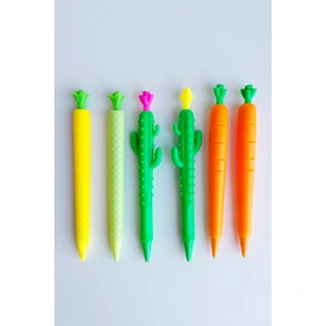 6’lı 0.7 Uçlu Kalem Ananas Kaktüs Havuç