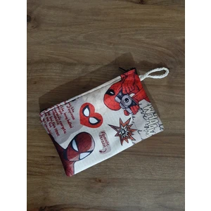 Owl Bag Kalem Kutusu Spiderman Deseniyle Yumuşak Kumaşta Ergonomik Kullanım 13x20 cm