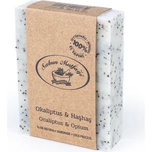 Sabun Mutfağı Doğal Mavi Haşhaşlı Okaliptus Sabunu, Soğuk İşlem 100 gr