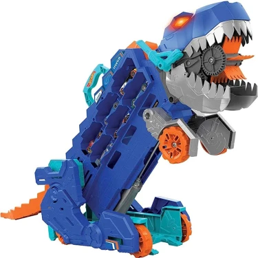 Hot Wheels Ultimate T-Rex Dinozor Temalı Işıklı Sesli Dönüşebilen Dayanıklı Plastik Araç Taşıyıcı