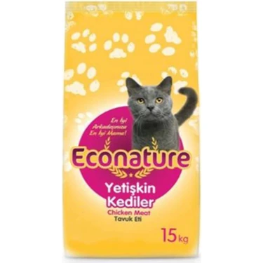 Econature Tavuklu Yetişkin Kedi Maması 15