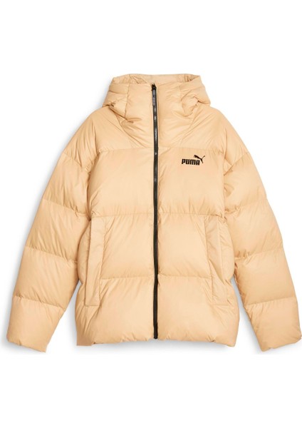 Hooded Ultra Down Puffer Erkek Bej Mont