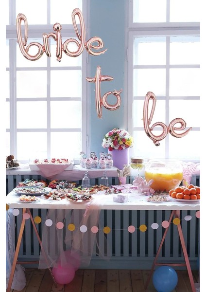 Bride To Be Yazılı El Yazısı Folyo Renkli Altın Sarısı Balon Bekarlığa Veda Parti Büyük Balon modelleri