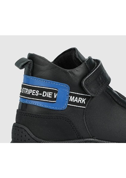 Siyah Deri Erkek Çocuk Bot indirimleri