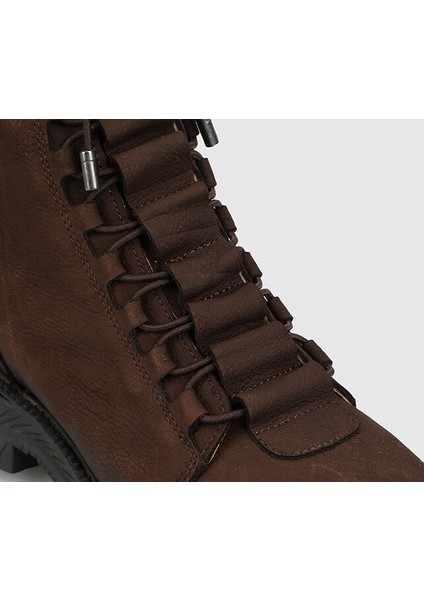 Kahve Deri Kadın Bot indirimleri