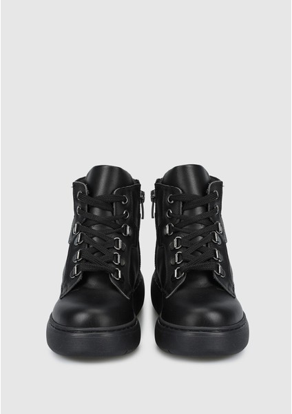 Siyah Deri Erkek Çocuk Bot modelleri