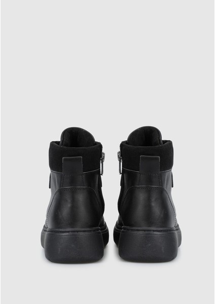 Siyah Deri Erkek Çocuk Bot fırsatları