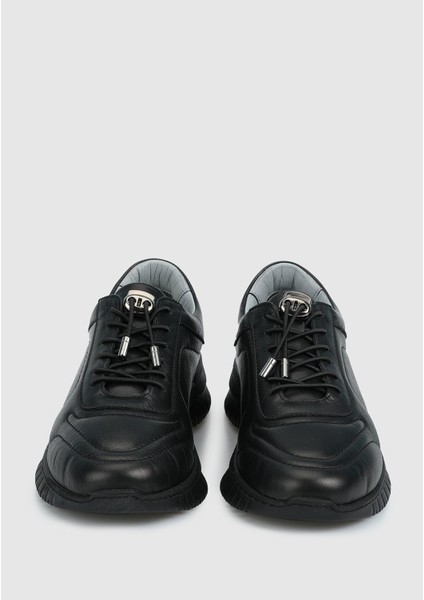 Siyah Deri Kadın Ayakkabı modelleri