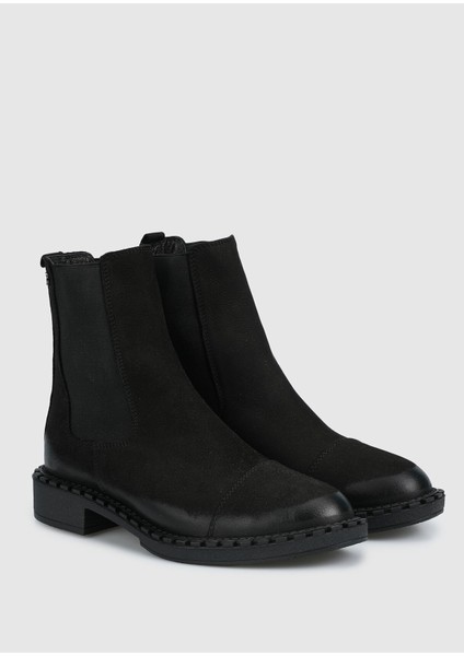 Siyah Deri Kadın Bot fiyatları