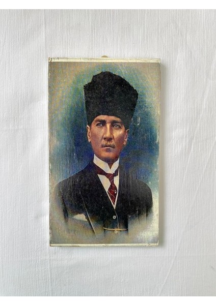 Dekrotif El Tasarımı Ahşap Baskılı Tablo Dekoratif Duvar Obje Süs 13.5 x 22.5 cm