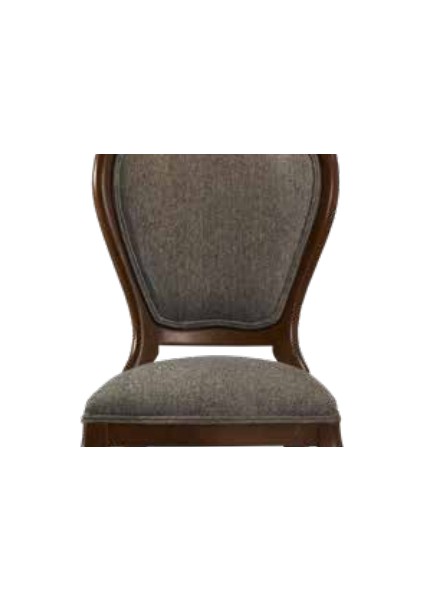 Sandalye Zus028 Model Kayın Aslan Ayak Çizgi Desenli Örgü Kumaş Parlak Koyu Ceviz modelleri