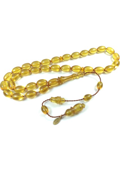 Ayhan Turan Usta Işi Imzalı Mühürlü Rengin Zirvesi Sıkma Kehribar Model 3160