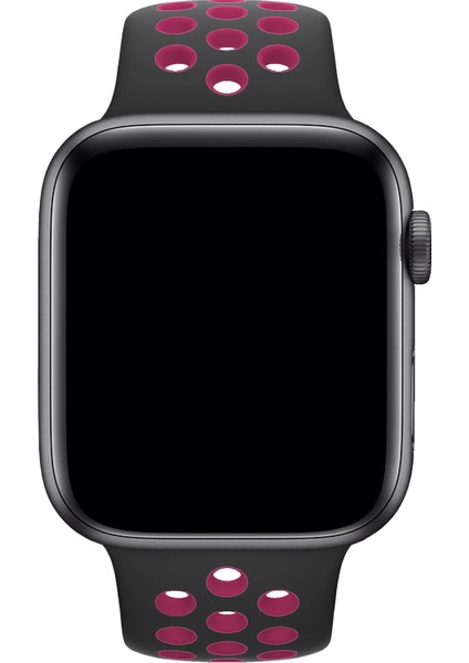 Watch 2 3 4 5 6 7 8 9 Se 38 40 41MM Uyumlu Delikli Spor Silikon Kordon Fuchsia modelleri