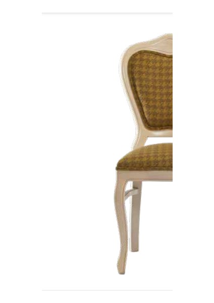 Sandalye ST Zus029 Oval Çizgi Model Kayın Çizgi Ayk Örgü Kumaş Parlak Krem Elyapı