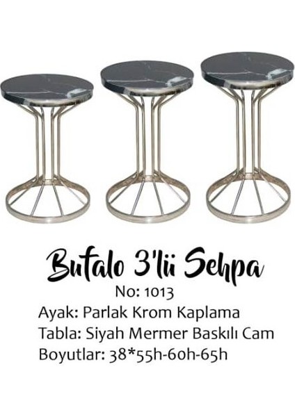 Brc Bufalo Zigon Model Metal Gümüş Renk Kaplama Siyah Mermer Temper Cam El Yapım fırsatları