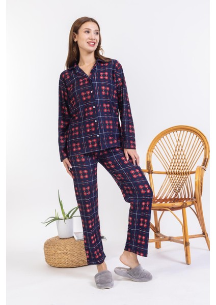 Yeni Sezon Düğmeli Süet Kadın Pijama Takımı 5503 fiyatları