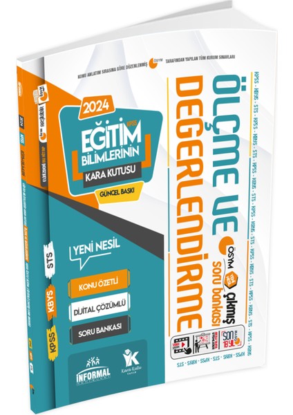 Eğitim Bilimlerinin Kara Kutusu Ölçme ve Değerlendirme Konu Özetli D.çözümlü Soru Bankası