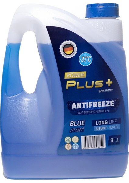 OSSER Power Plus Antifriz 3 LT Mavi -37 Derece