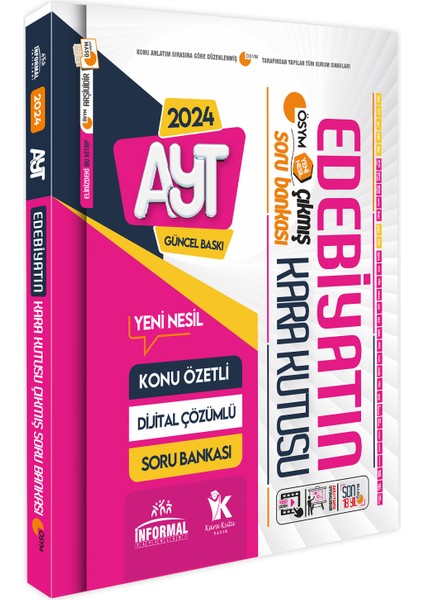 Karakutu Yayınları YKS-AYT Edebiyatın Kara Kutusu Konu Özetli Dijital Çözümlü ÖSYM Çıkmış Soru Havuzu Bankası