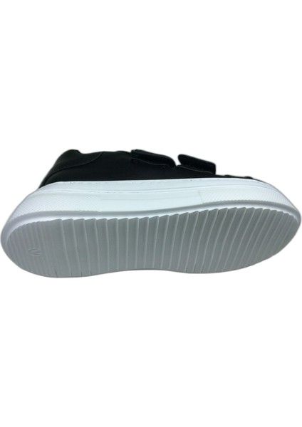 1087 Kız Çocuk siyah-Beyaz Tbn Cırtlı Sneaker Spor Ayakkabı indirimleri