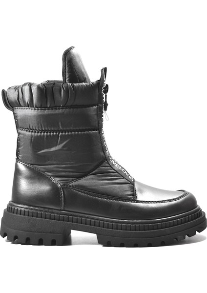 23BK40.105 Deri Siyah Casual Kadın Bot