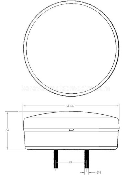 Shuıvan Karavan Stop Lambası Neon LED Hamburger Tip 12V