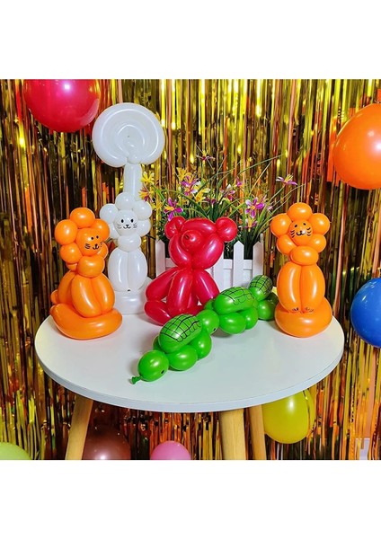 Balon Sosis Balon Helyum Balon Palyaço Balonu 10 Adet