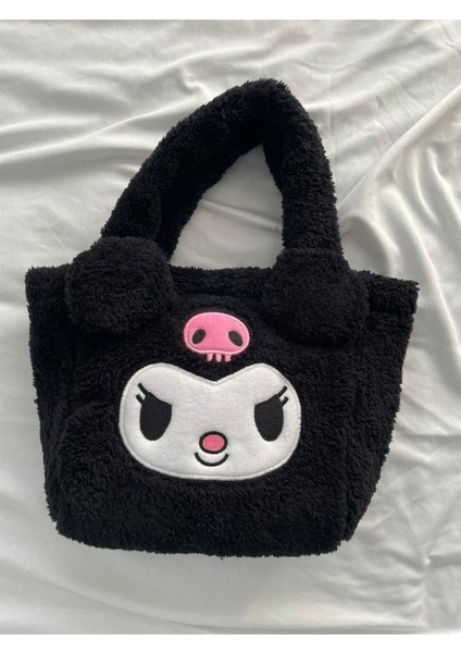 Kuromi Siyah Peluş Çanta