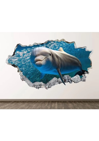 Denizin Altında Vahşi Yaşam Full Hd Baskı 3D Sticker Kaplama