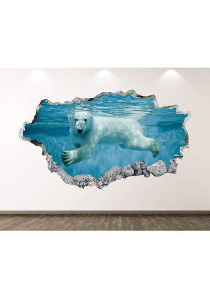 Denizin Altında Vahşi Yaşam Full Hd Baskı 3D Sticker Kaplama