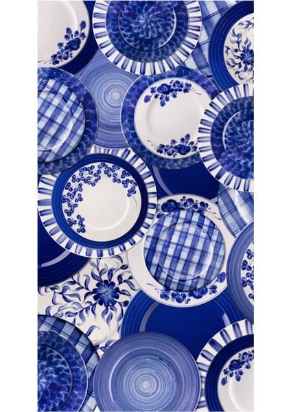 Damalı Kase, 22 cm