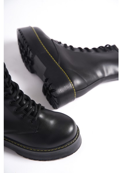 MBHJ550-S Kalın Yüksek Taban İçi Kürklü Bağcıklı Kadın Bot & Postal fırsatları