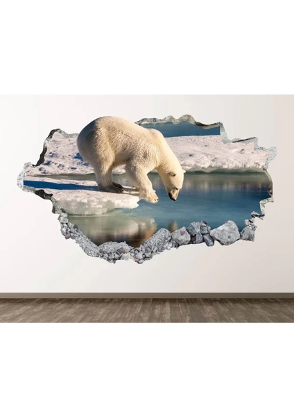 Vahşi Doğa Muhteşem Hayvanlar Full Hd Baskı 3D Modern Duvar Sticker