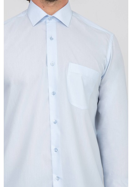 Erkek Bebe Mavisi Regular Fit Klasik Gömlek modelleri