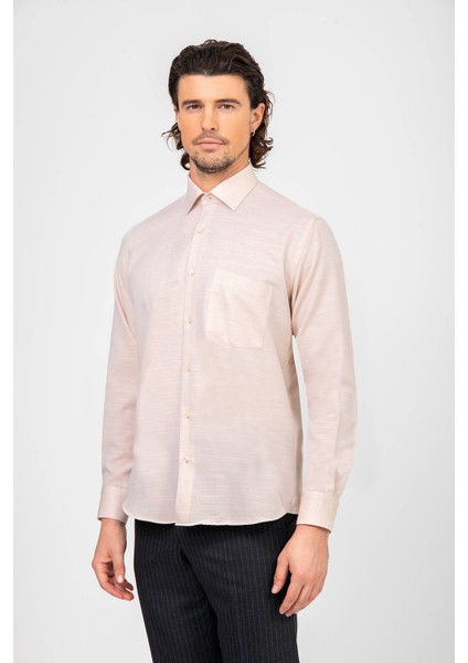 Erkek Uzun Kol Regular Fit Desenli Gömlek modelleri